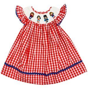 G07-Sassy Tales, 3Y, s/s cotton smocked dress, Super Girls